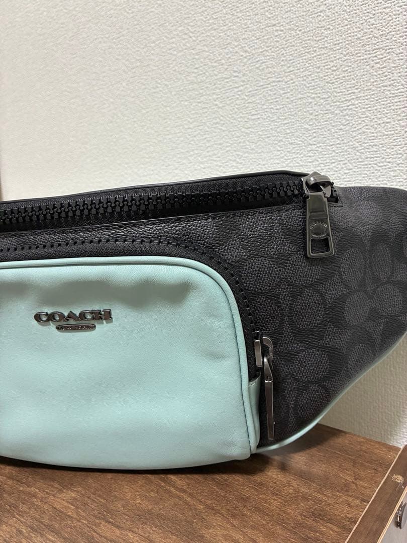 松茸様専用】コーチ レーサー ベルトバッグ シグネチャー カラー