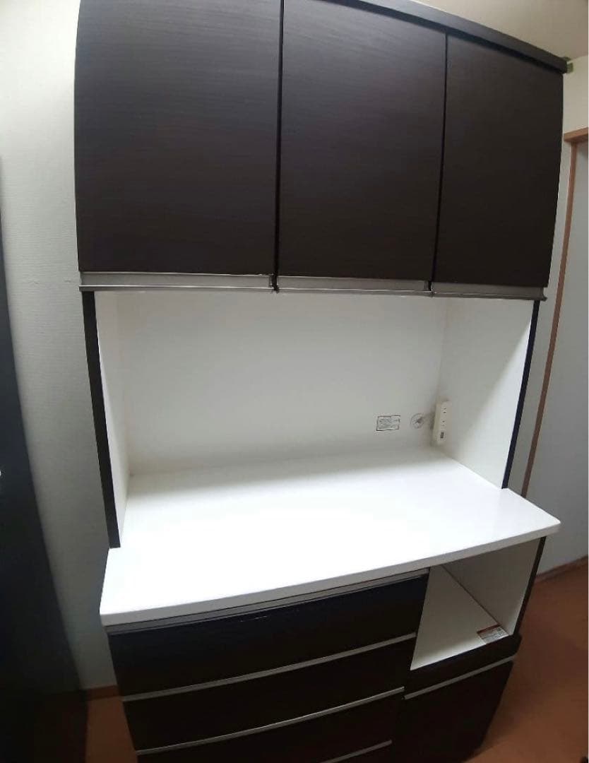 ニトリ　キッチンボード　食器棚　100㎝　ブラウン 楽天市場】100cm（ブランドニトリ）（食器棚・キッチンボード