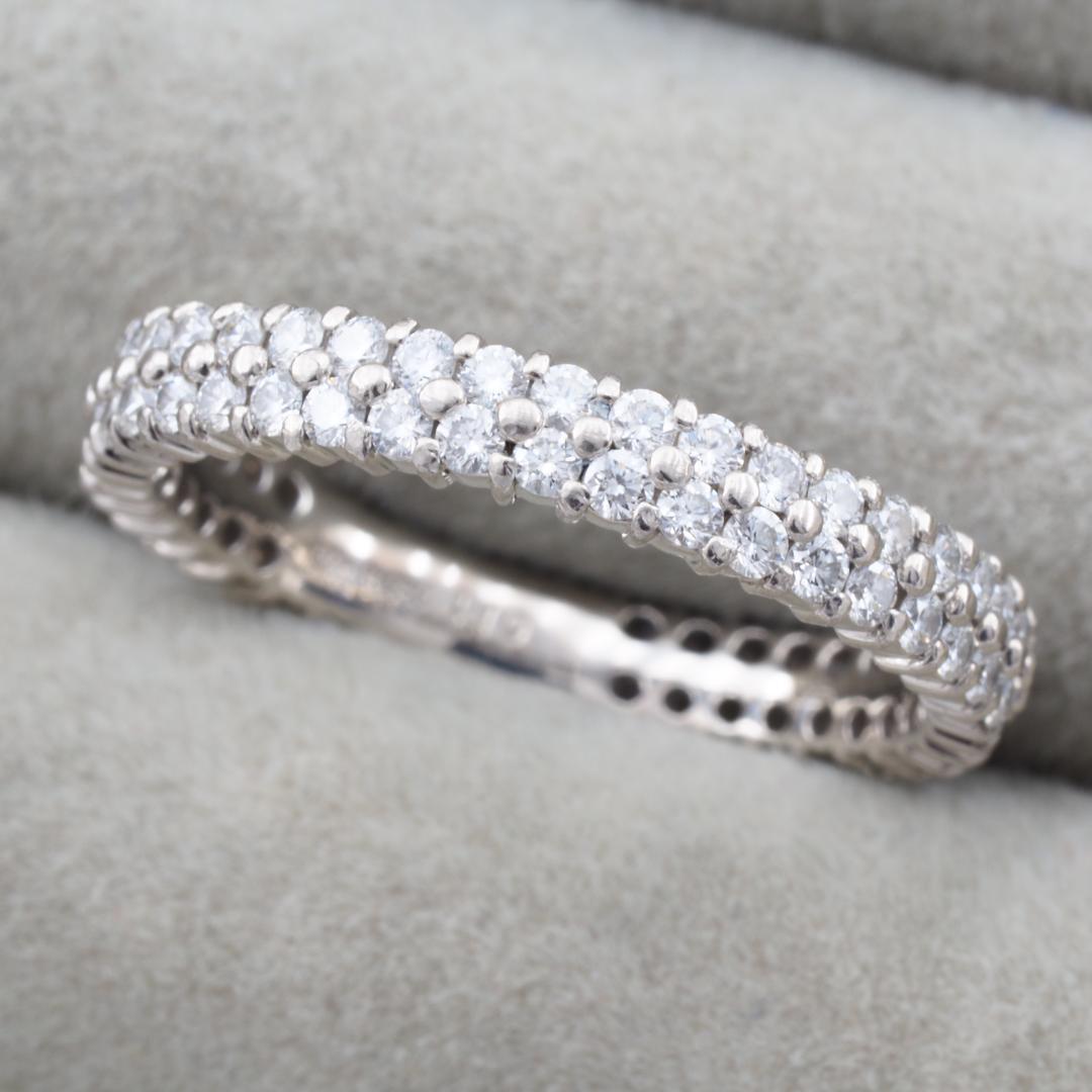 ミキモト リング ダイヤ 1.10ct フルエタニティ 16号 Pt950