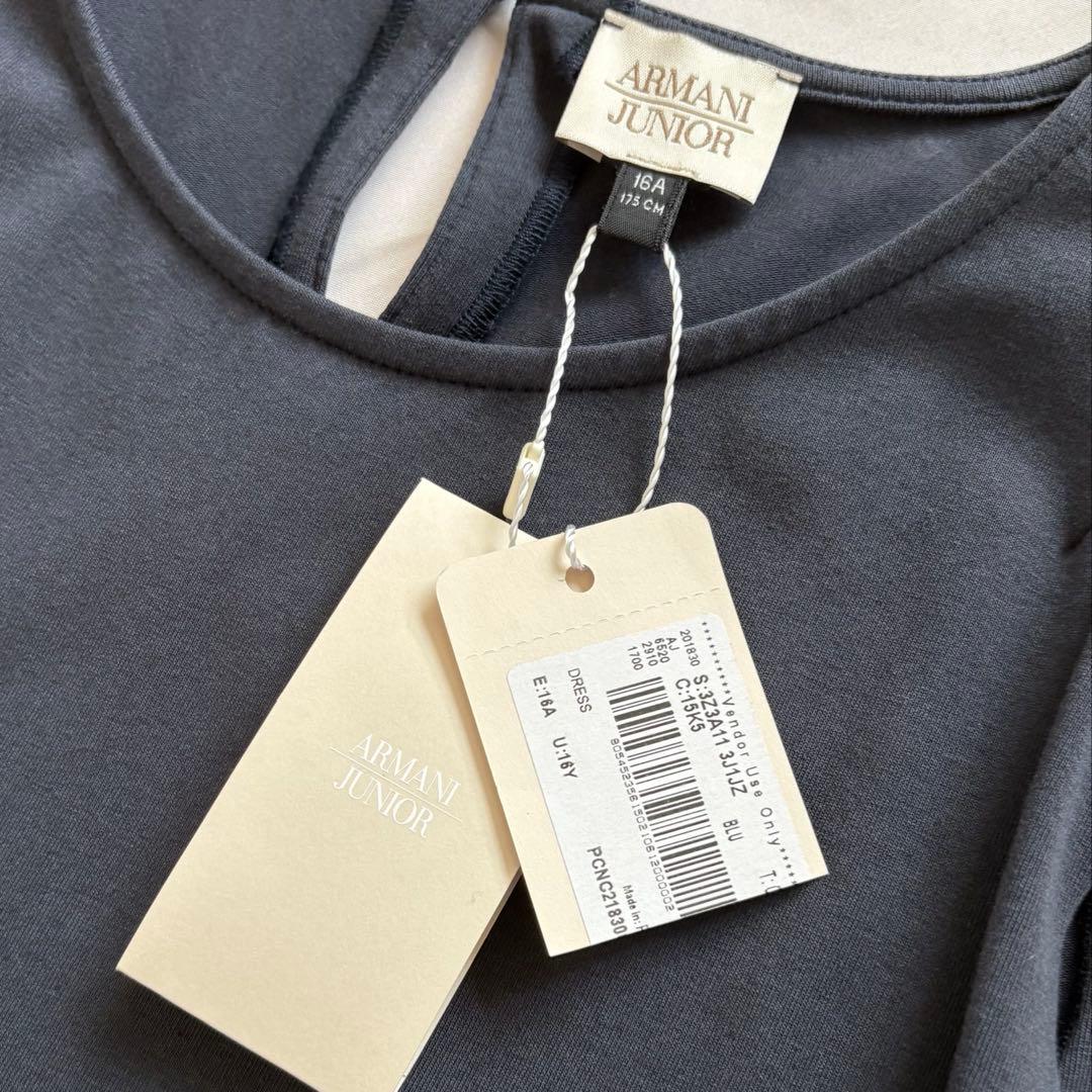 ARMANI JUNIOR アルマーニ ワンピース ネイビー - メルカリ