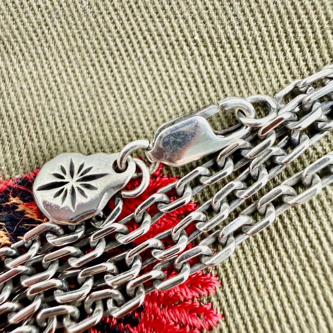 美品 SAAD シルバー細角チェーン 2.5mm幅 50センチ - メルカリ