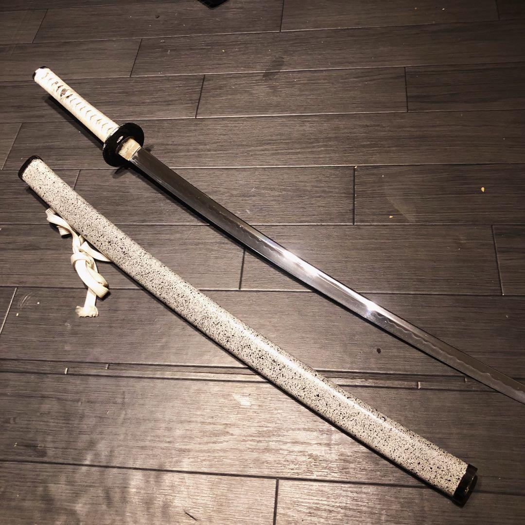 高級模造刀 白拵え 灰鞘 居合刀 太刀 本格模造刀 - メルカリ