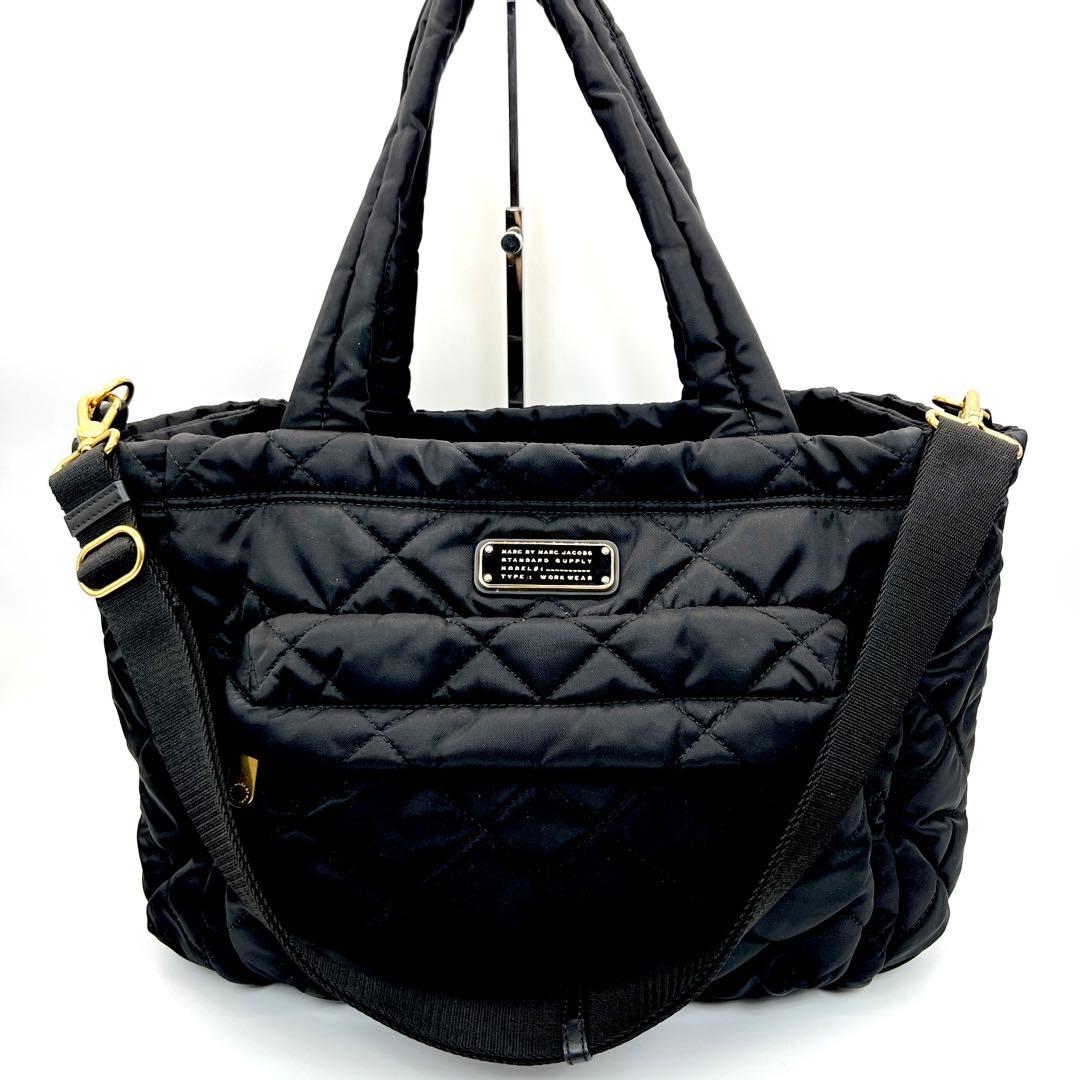 超美品 マークジェイコブス マザーズバッグ キルティング トート