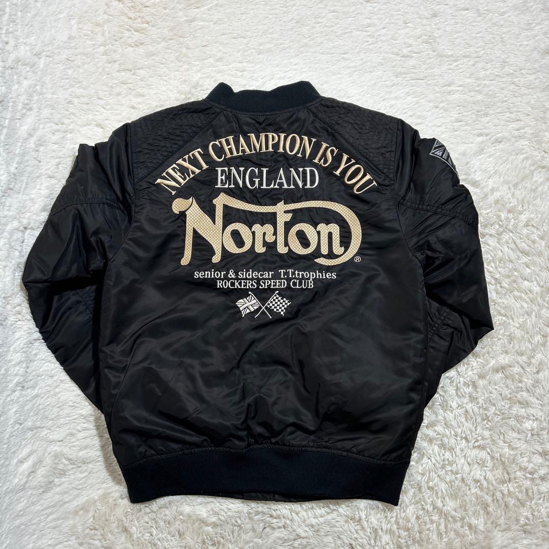 美品】Norton ノートン MA-1 フライトジャケット ボンバー 総刺繍