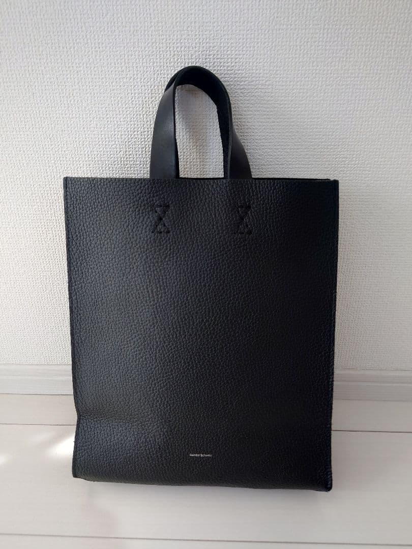 Hender Scheme 黒 レザー トートバッグ Hender Scheme (エンダースキーマ) leather core tote / レザーコアトート