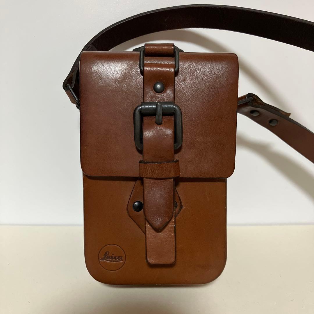 希少 Leica ブラウンレザーショルダーバッグ - メルカリ