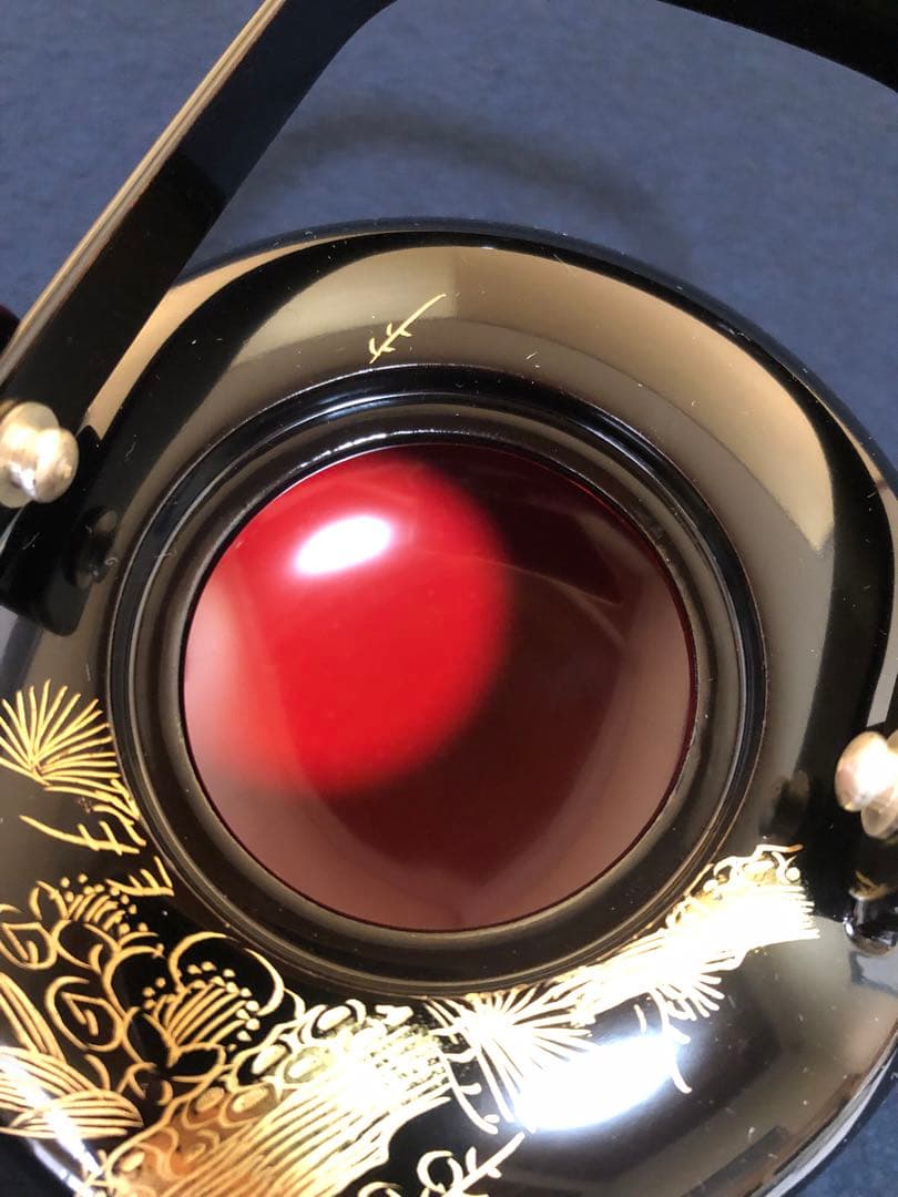 《R》黒塗 沈金松竹梅図 屠蘇器 元箱　260108き1