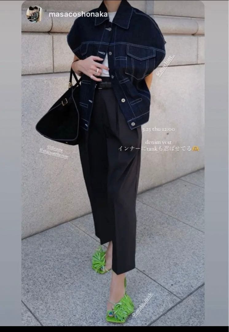 まいつ様専用 新品未使用品 machatt 人気 デニムジレ デニムベスト