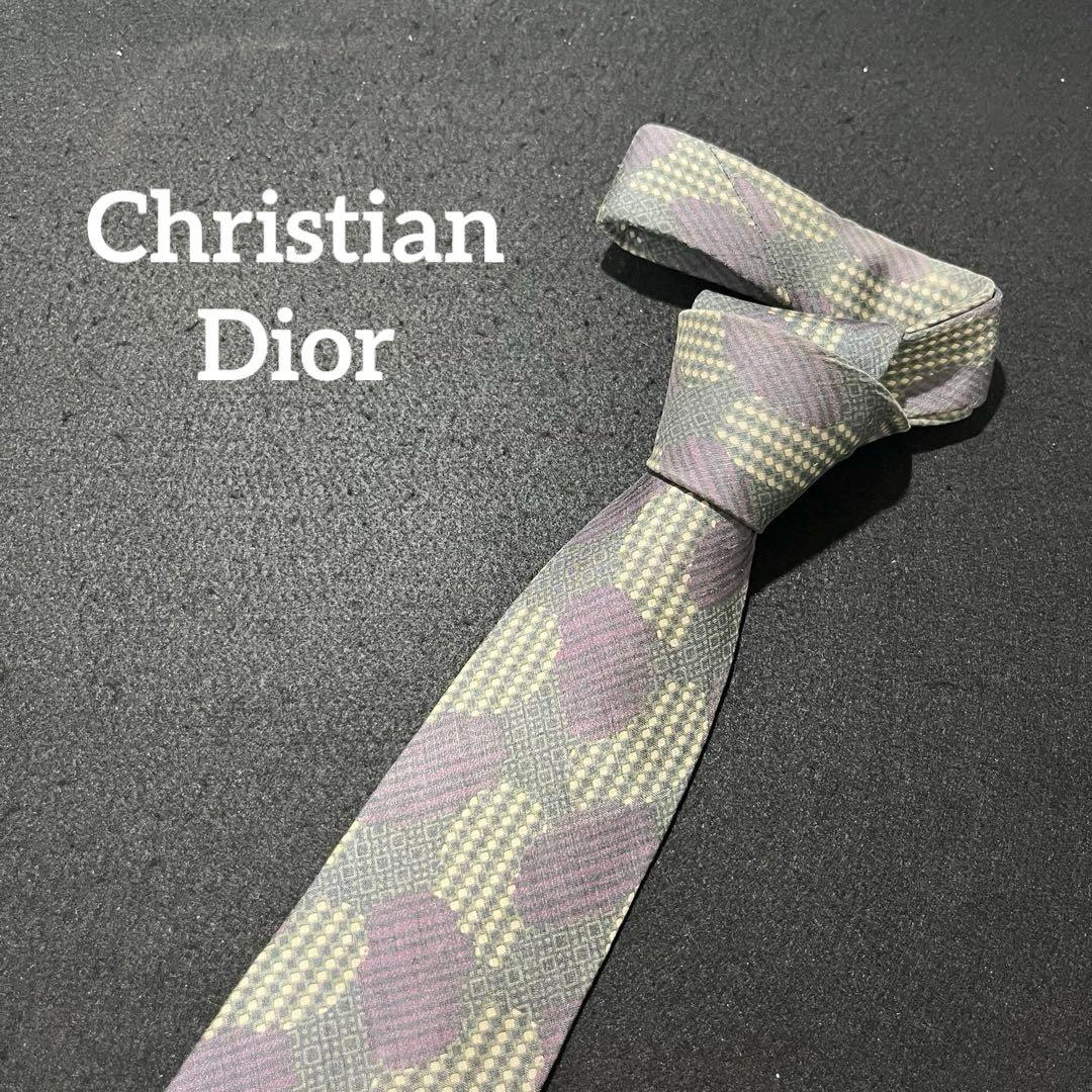 ペイズリー柄【Christian Dior】ブランドネクタイディオール cd44