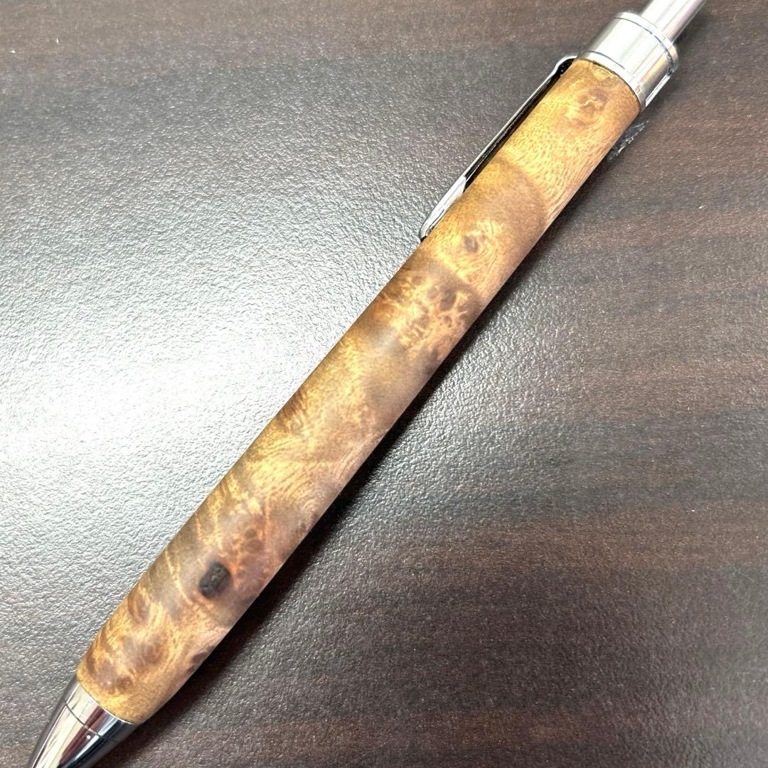 値下げ可能❗️『黄金樟』マーブルウッド瘤 最極上シャーペン 工房楔