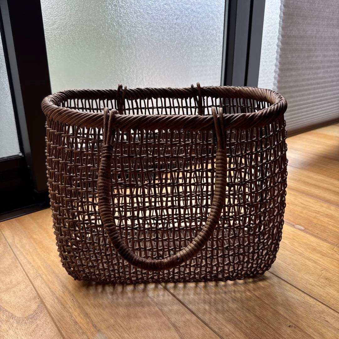 あけび　籠　バッグ　民藝 各1点限りの特別販売】真竹とあけび4種の手提げ籠バッグがYouTube企画