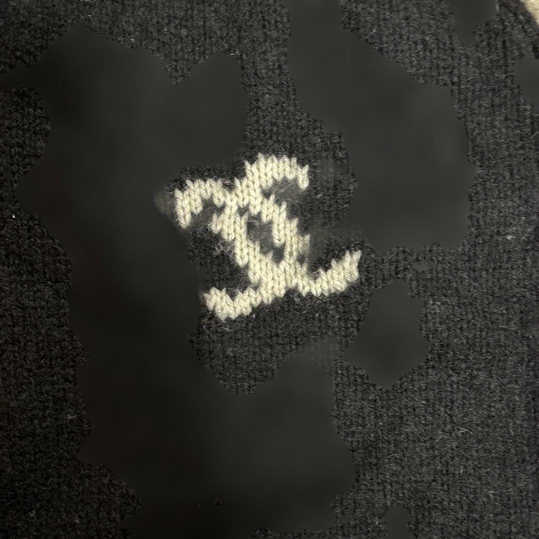 シャネルCCカシミアセーター#44 CHANEL シャネル 【美品】P41671K03112 グリボアボタン ウールx