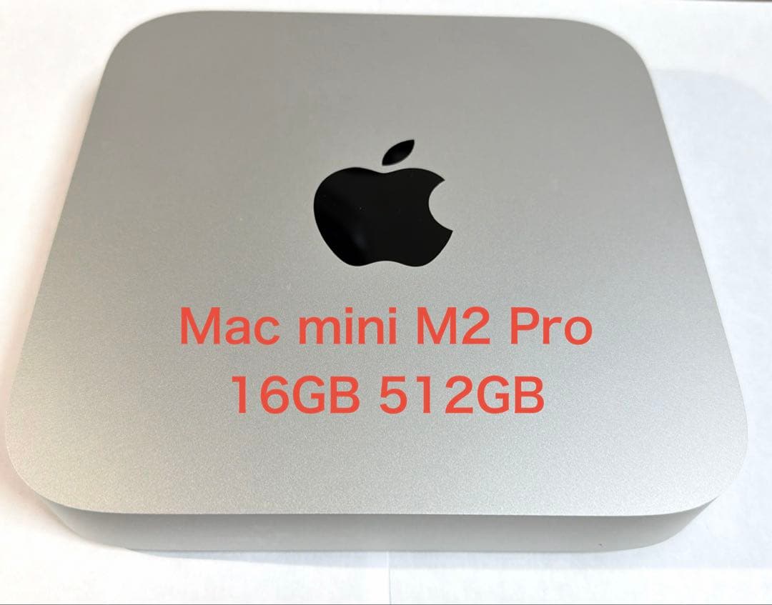 Macデスクトップ Mac mini M2 Pro 16GB 512GB SSD Apple 2023 Mac Mini Desktop Computer, M2 Pro chip, 10core CPU
