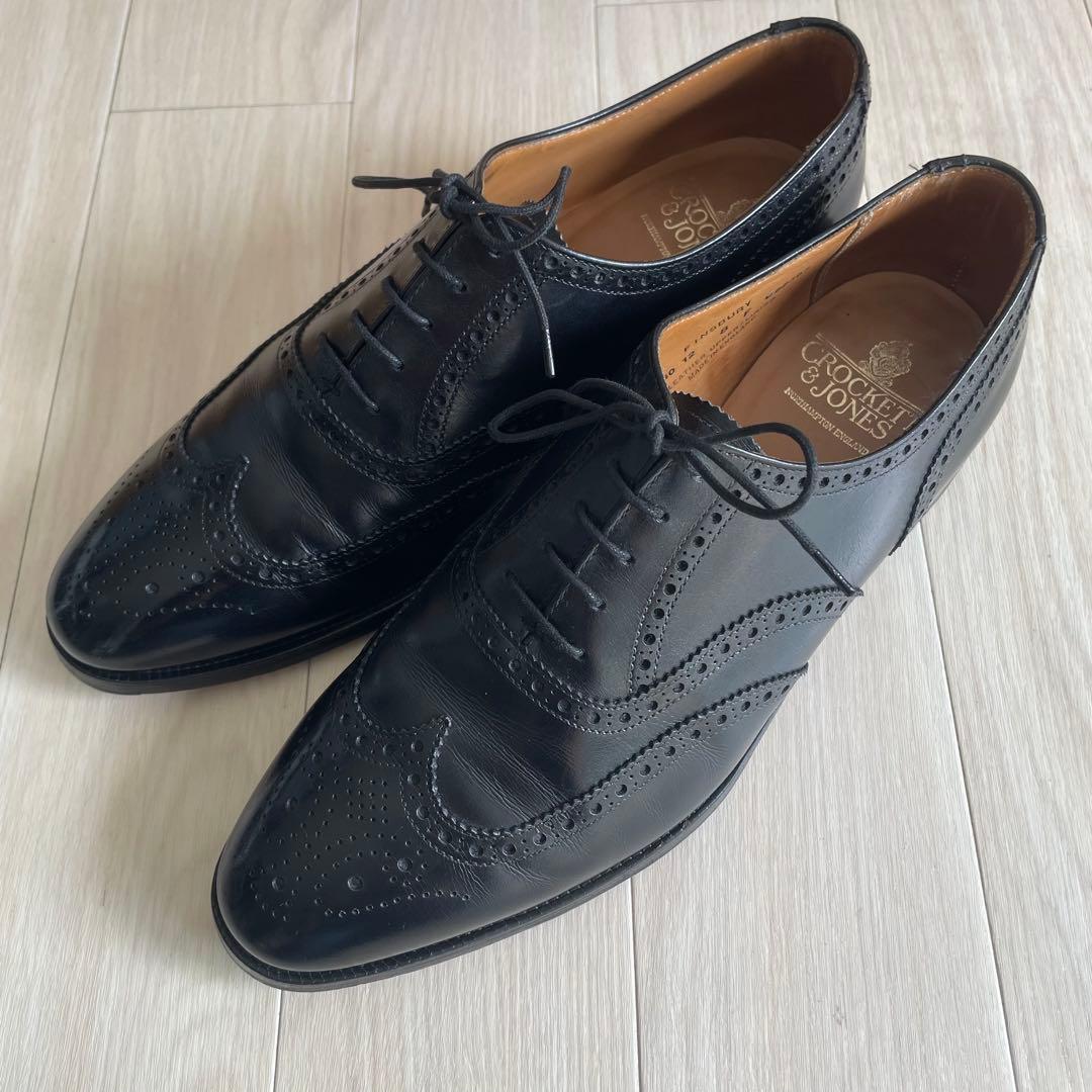 希少 廃盤 クロケット&ジョーンズ FINSBURY ドレスウィングチップ 8