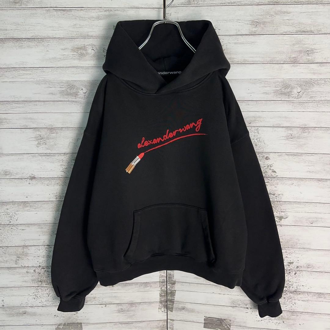 10558【即完売モデル】アレキサンダーワン☆リップロゴ定番カラー黒