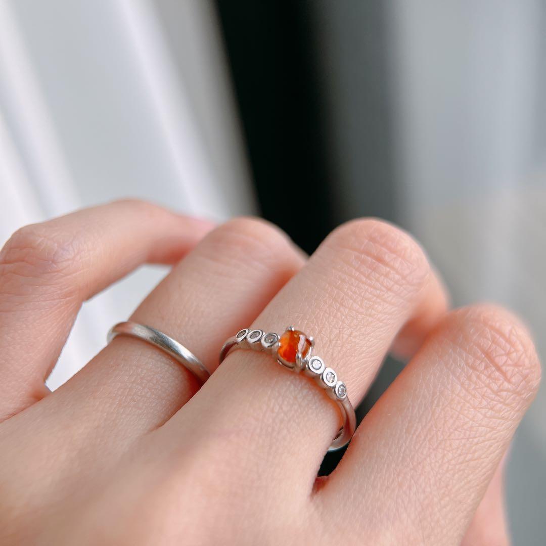 ミャンマー産天然本翡翠 リング シルバー925 - メルカリ