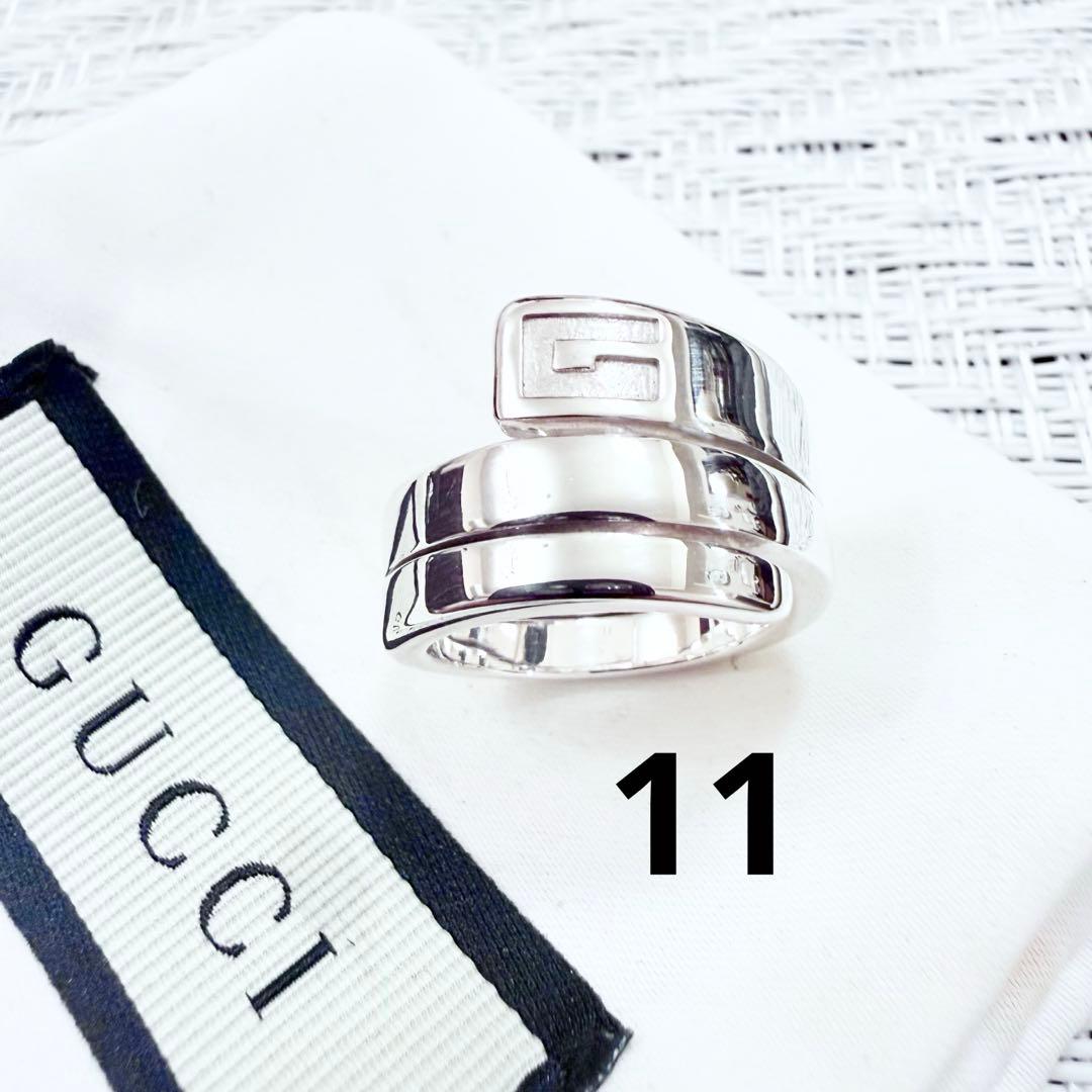 グッチ　GUCCI スパイラル　スネーク リング　指輪　11 グッチ 新品仕上げ GUCCI - グッチ GUCCI スパイラル スネーク リング 指輪 11 グッチ