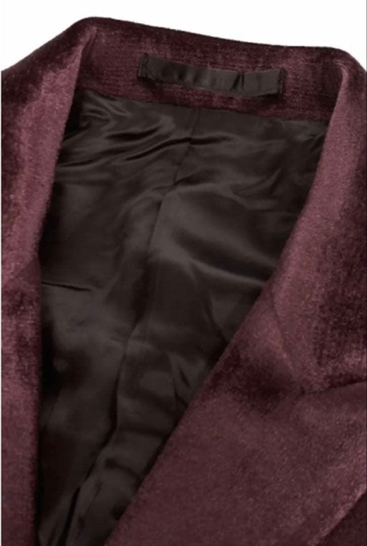 トルネードマート ワイン色 ベロア ジャケット ベルベット
