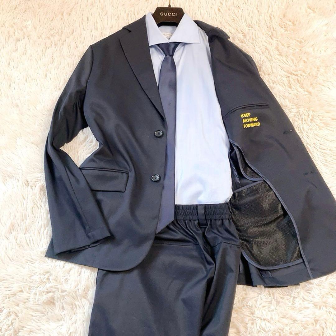 【栃木SC】WWS　スーツ　L　ダークネイビー　ARKnets　ストレッチ洗濯可 スーツに見える作業着×栃木SC×ARKnetsがコラボ！11月22日(日)より「WWS