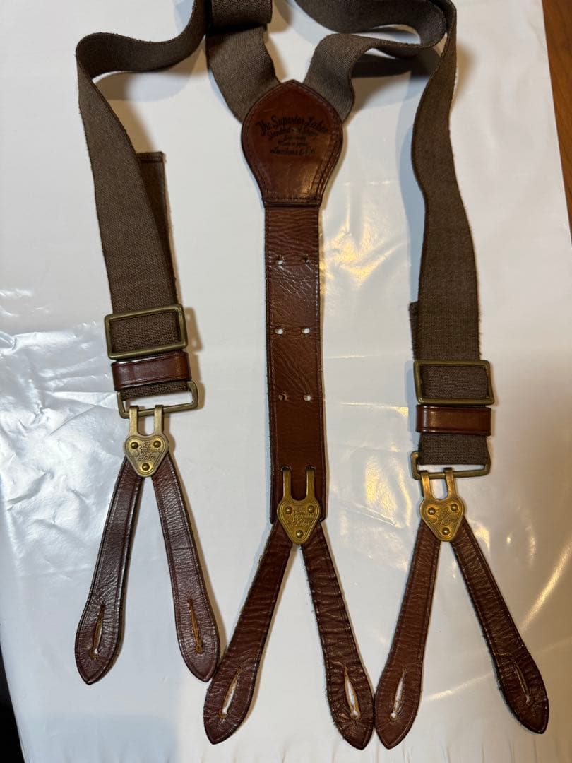 THE SUPERIOR LABOR ザシュペリオールレイバー　サスペンダー THE SUPERIOR LABOR/シュペリオールレイバー utility leather pouch
