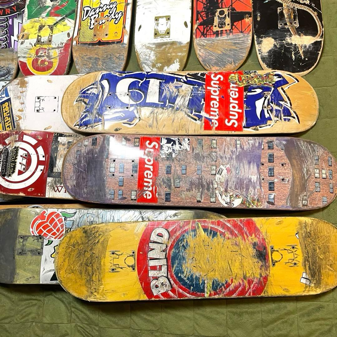 廃デッキ スケボーデッキ DIY まとめ売り スケートボードデッキ 20枚