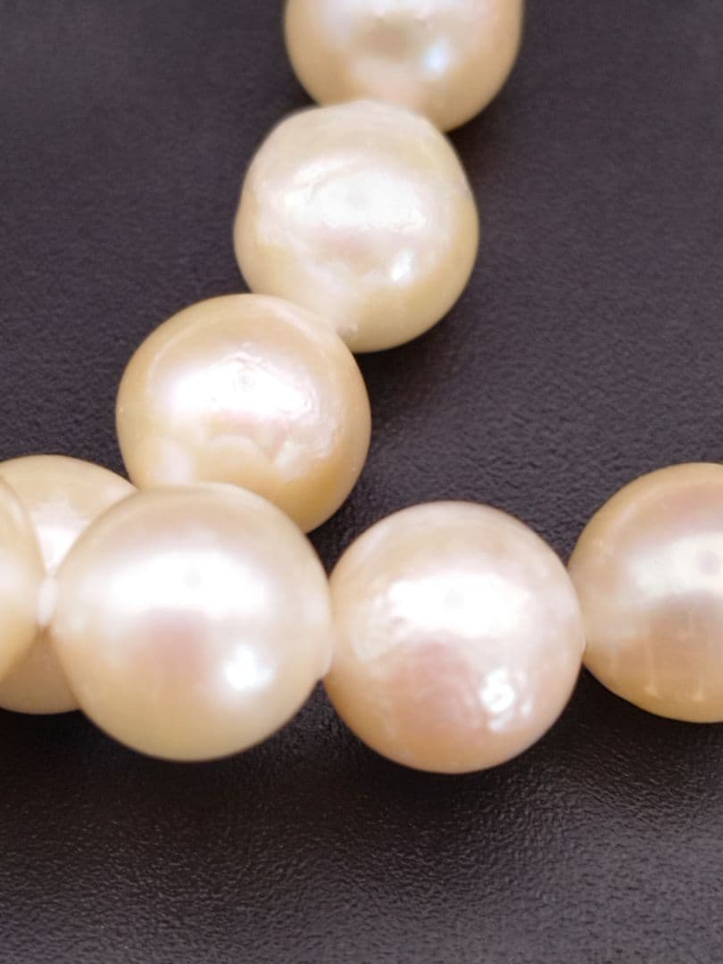 アコヤ真珠 大珠セミラウンド 9.2mm 87cm 99g silver ロング