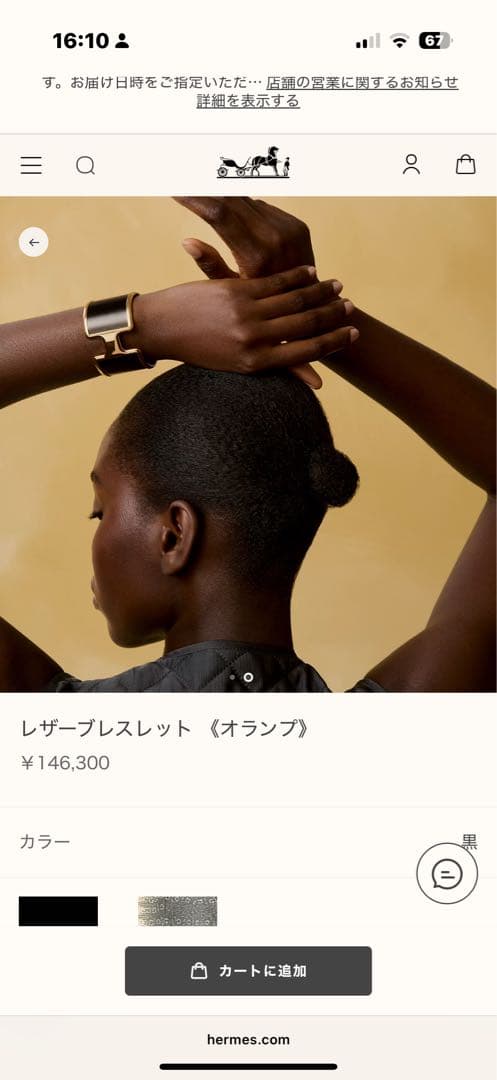 新品】激レア HERMES リザード オランプ ブラック ゴールド - メルカリ