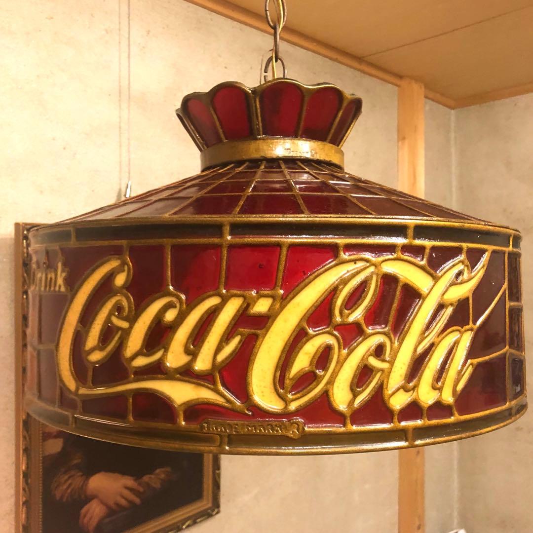 1960年代 コカコーラ ステンドグラス アドバタイジング ライト 看板