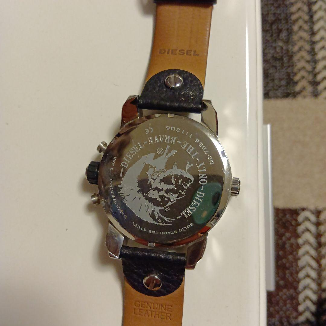 極美品 DIESEL DZ7256 リトルダディ デュアルタイム 稼働品 - メルカリ