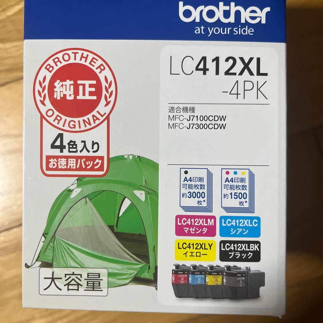 Brother LC412XL-4PK インクカートリッジセット Amazon.co.jp: 【ブラザー純正】 ブラザー工業(Brother Industries