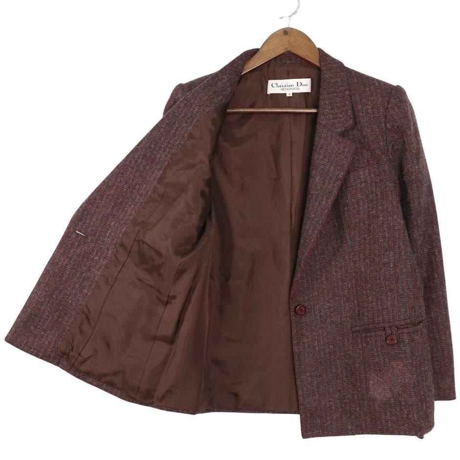 Christian Dior プレタポルテ ツイードジャケット M クラシック - メルカリ
