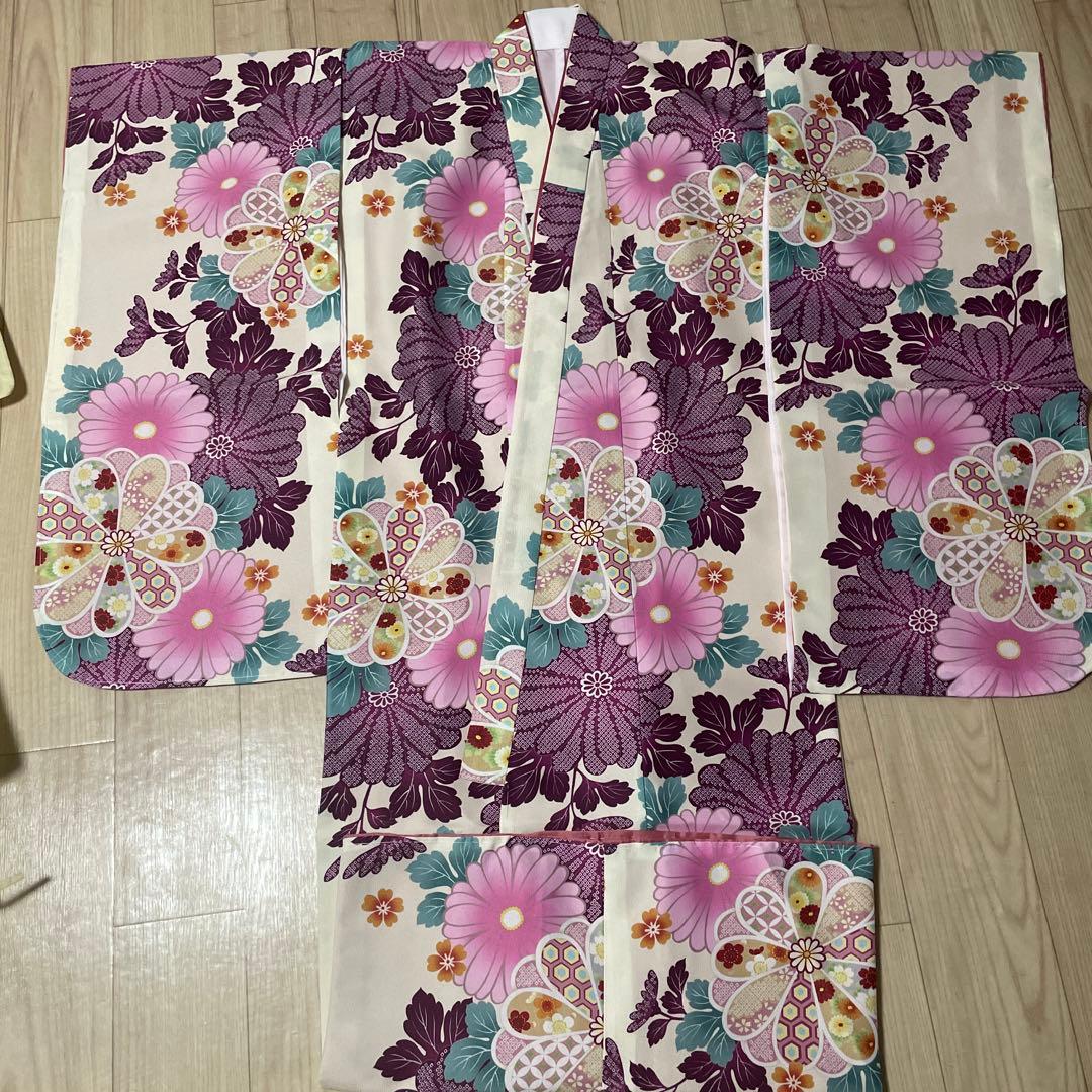 七五三 着物 7歳 女の子 四つ身着物　長襦袢❷点セット 楽天市場】七五三 7歳 四つ身着物フルセット ブランド Shikibu Roman