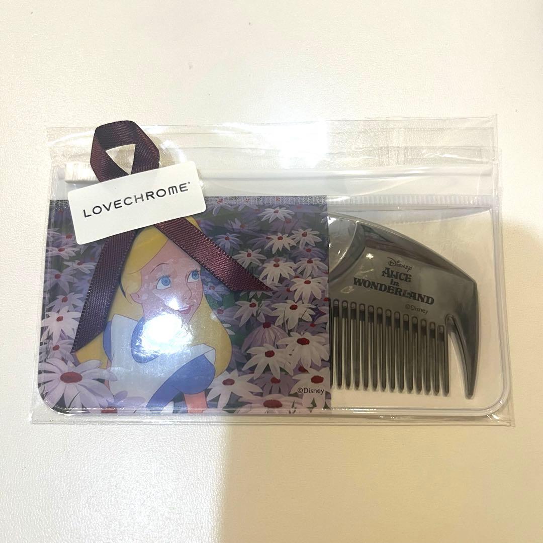 LOVECHROME アリス コーム　ディズニー　ラブクロム　くし ラブクロム/ディズニー/アリス/PGツキ プレミアムブラック