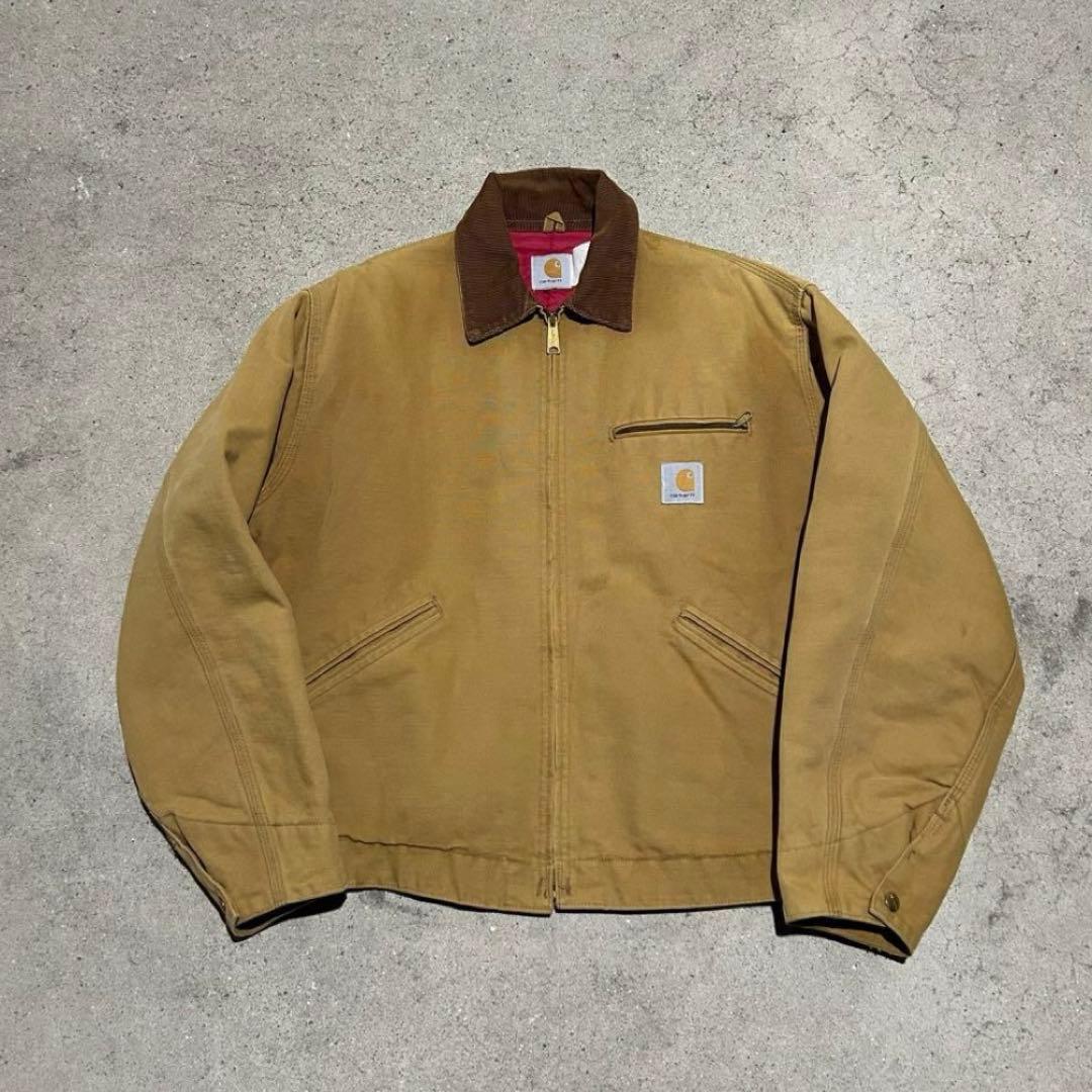 最終値下げ 80's carhartt デトロイトジャケット 赤キルティング