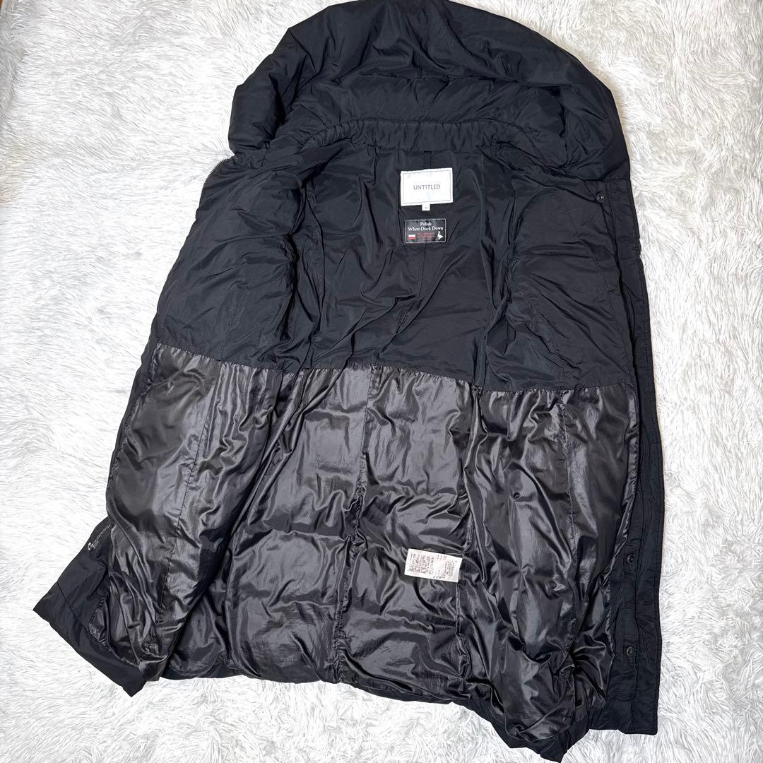 美品✨アンタイトル ホワイトダック ダウンコート ボリュームカラー 42