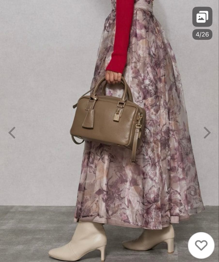 パドマ ボストンバッグ ベージュ系その他 新品未使用 牛革