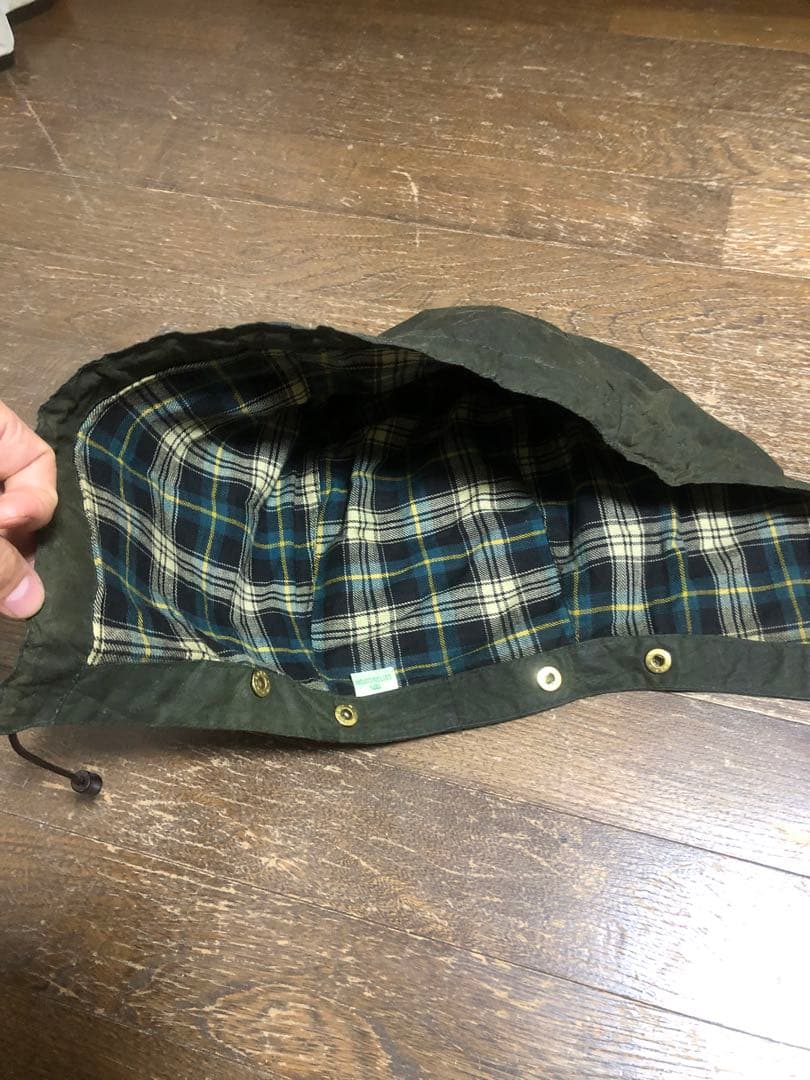 バブアー バーレー 90年頃c42 フード付き - メルカリ