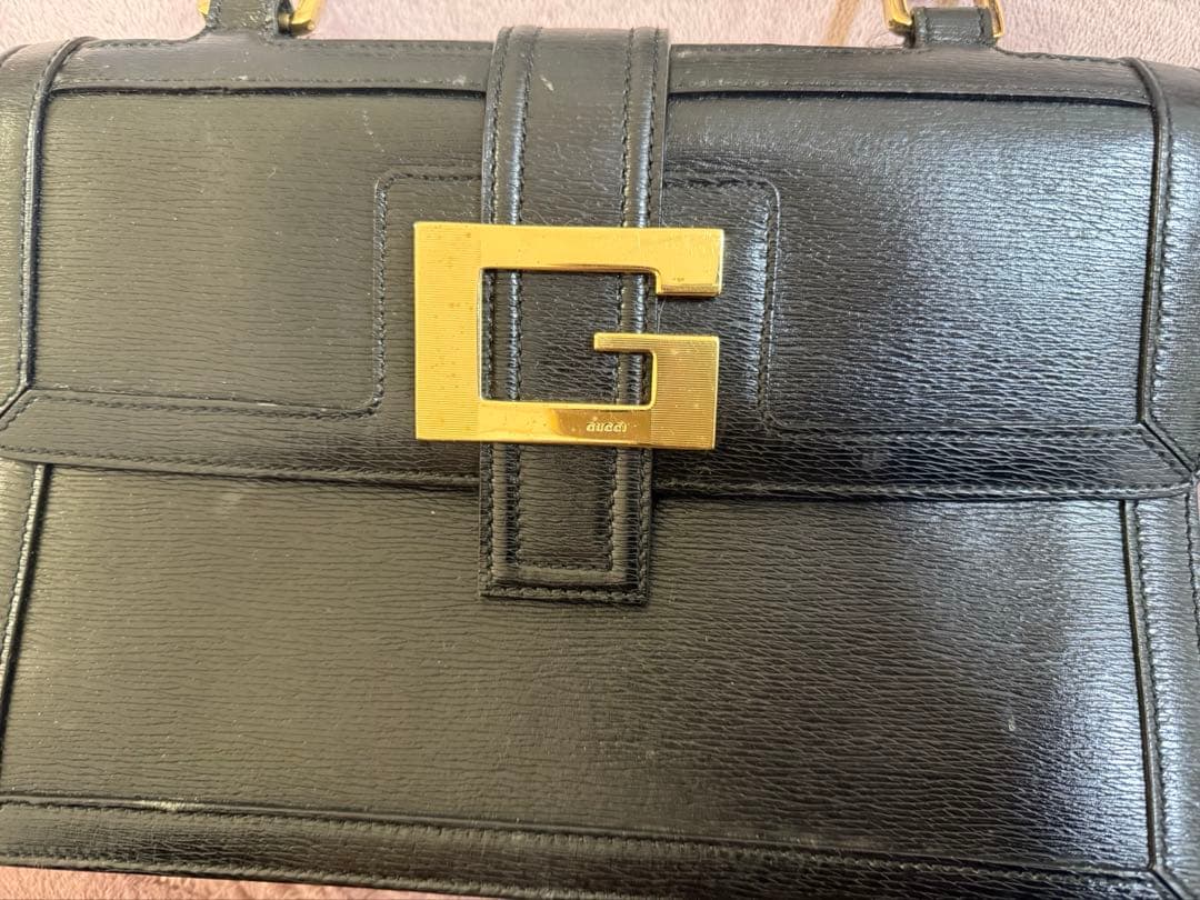 GUCCI ブラックレザー クラッチバッグ GUCCI（グッチ） クラッチバッグ レザー ブラック : ブランドバリュー