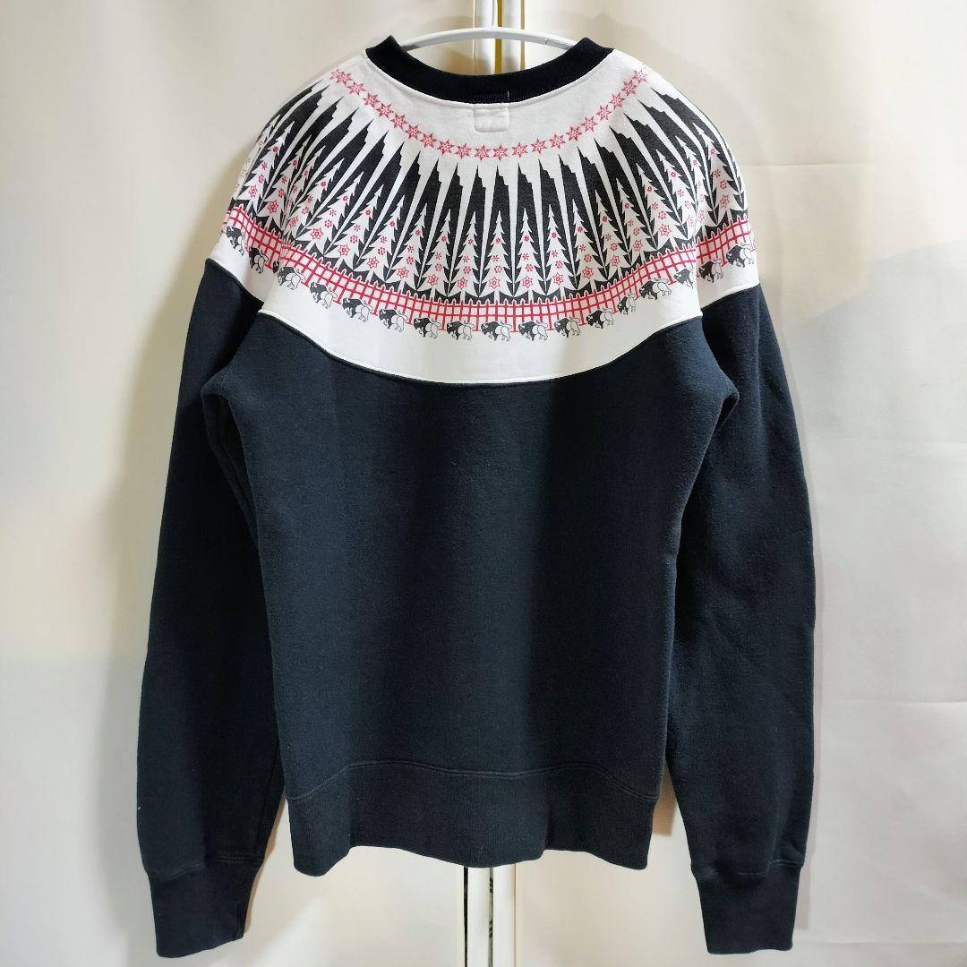フェローズ ノルディック バッファロー 雪 ツリー スウェット 38〜40