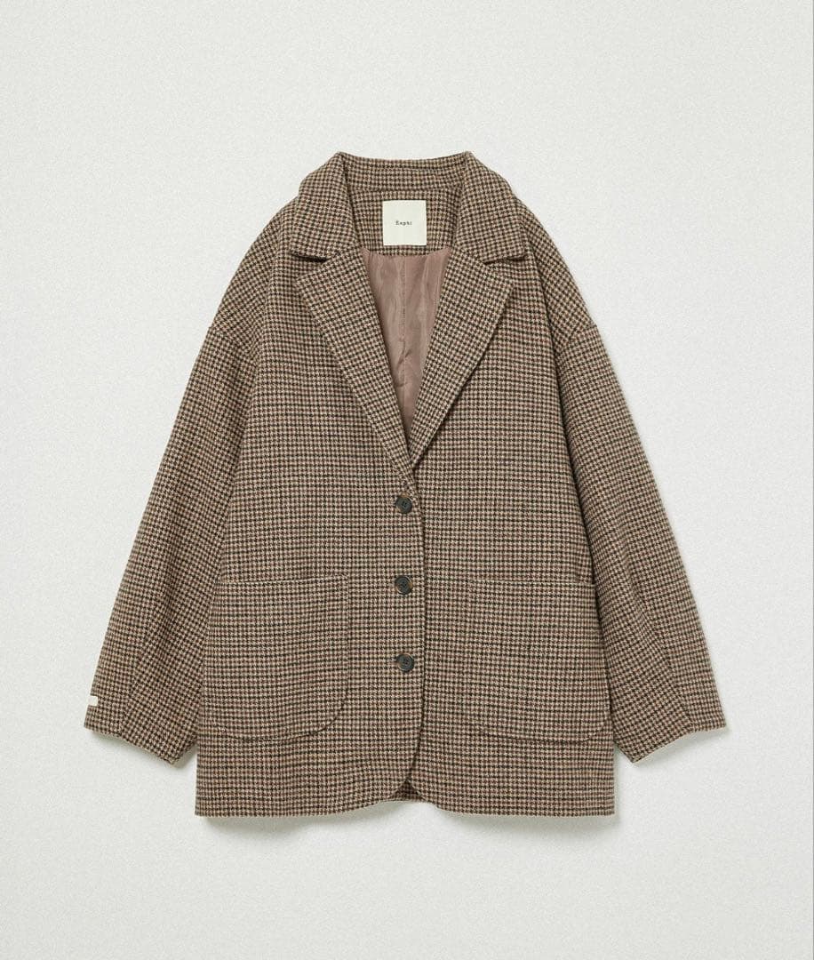 《eaphi》 WOOL LIKE CHECK JACKET【新品】