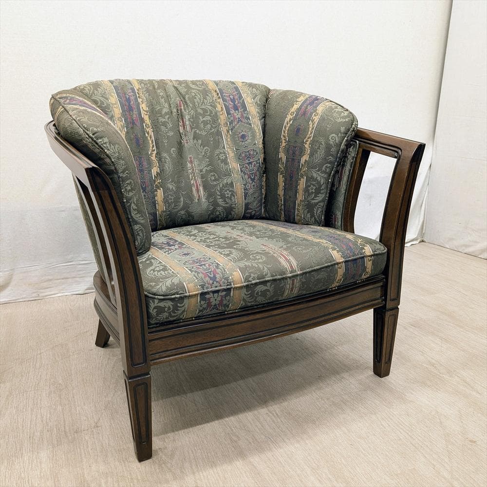 マルニ　ロイヤル　シャルル　地中海　シングルソファ　1人掛け　チェア　1P　椅子 マルニ ロイヤル シャルル 地中海 シングルソファ 1人掛け チェア 1P 椅子