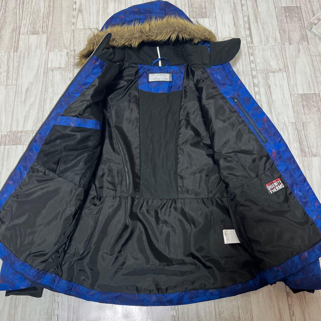 極美品 近年モデル Phenix フェニックス スキーウェア ファー XL 総柄