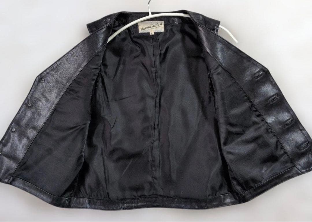 Harold Daniell ホースレザーベスト F 黒 日本製 馬革 - メルカリ