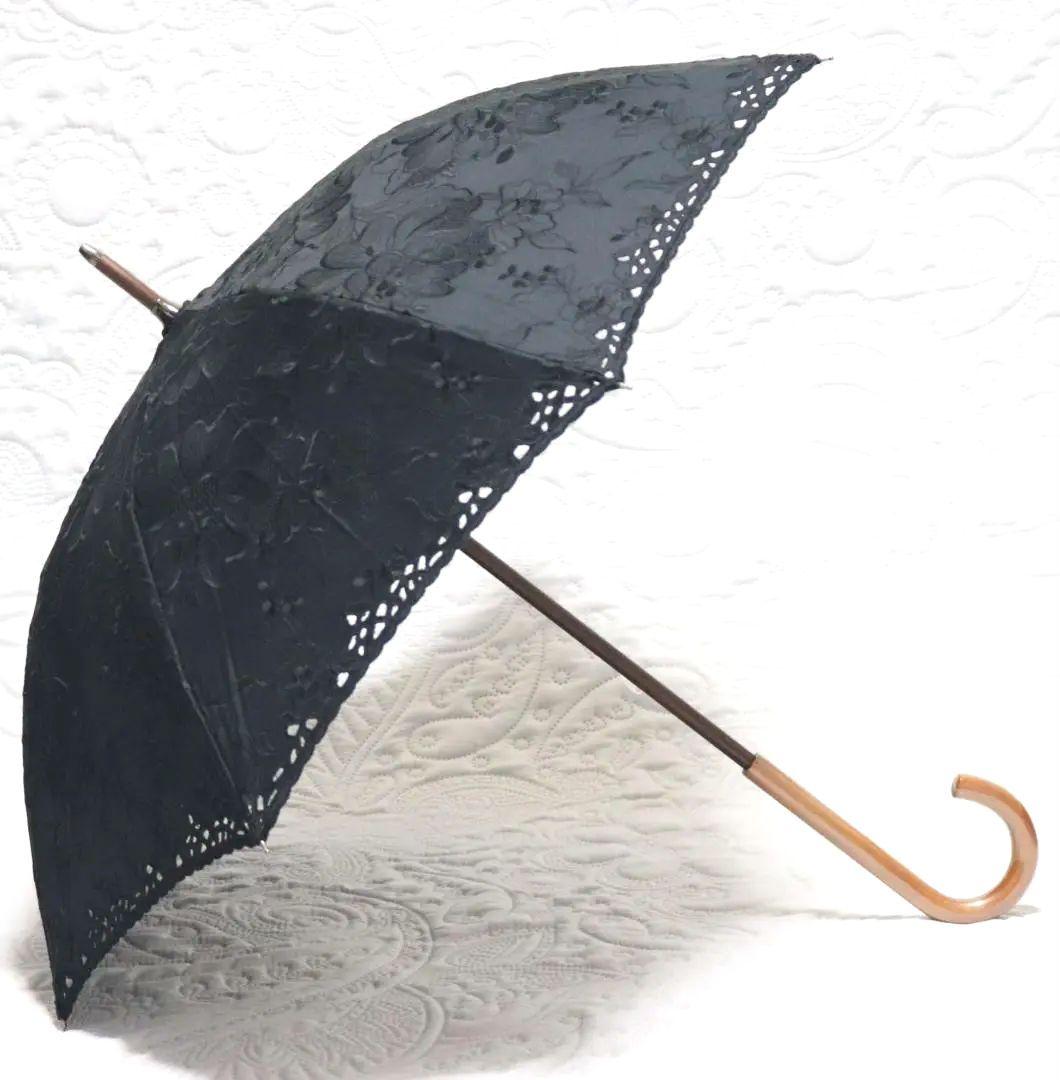 新品【長傘 日傘】抜け感 豪華 総刺繍 高級日傘 木製 日本製 黒 楽天市場】傘 日傘 レディース パラソル 長傘 レース 日本製 526509 UV