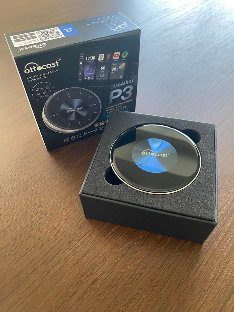 【値下げ】【美品】Ottocast p3 新品で購入したのですが、対応外でした オットキャスト Ottocast OttoAibox P3 CarPlay AndroidAuto AI Box