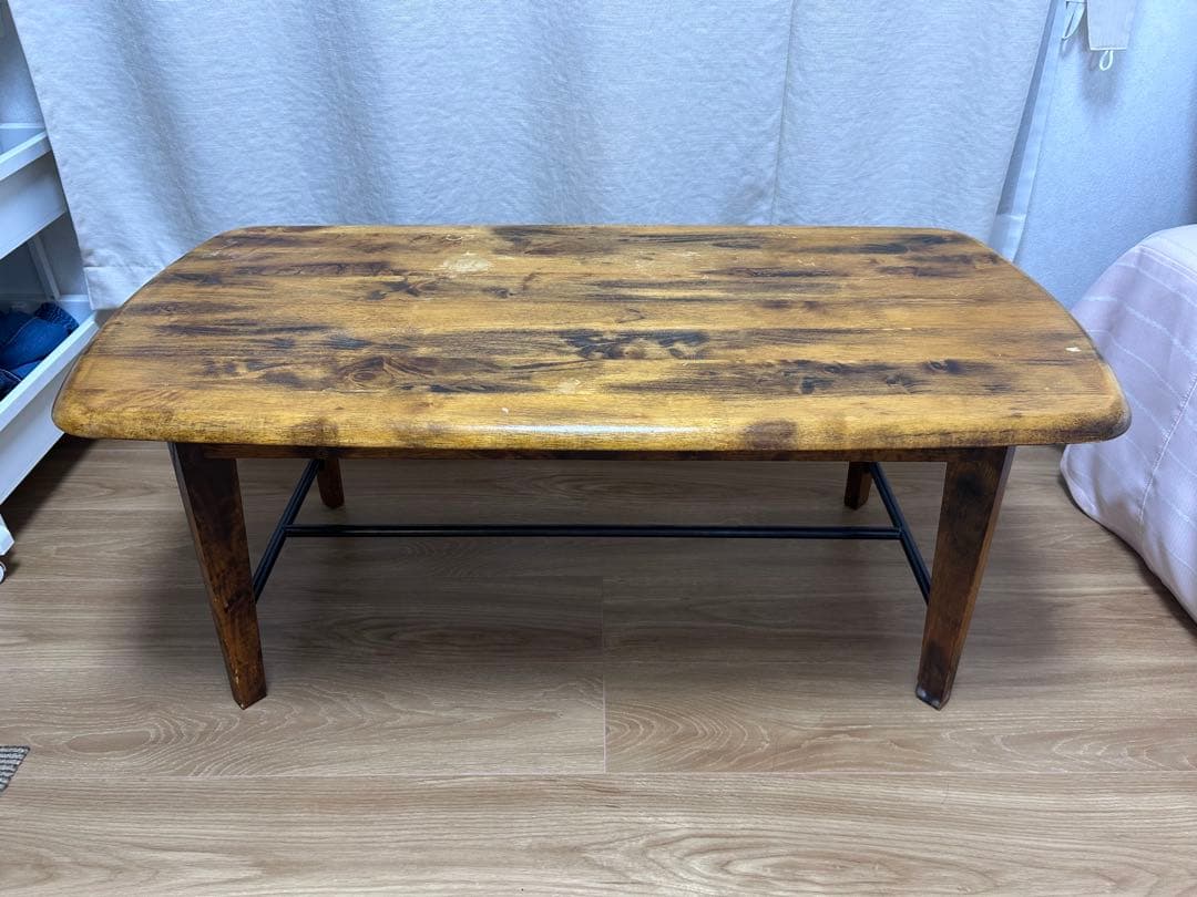 ジャーナルスタンダードファニチャー カントリー風 木製センターテーブル 35019.jpg