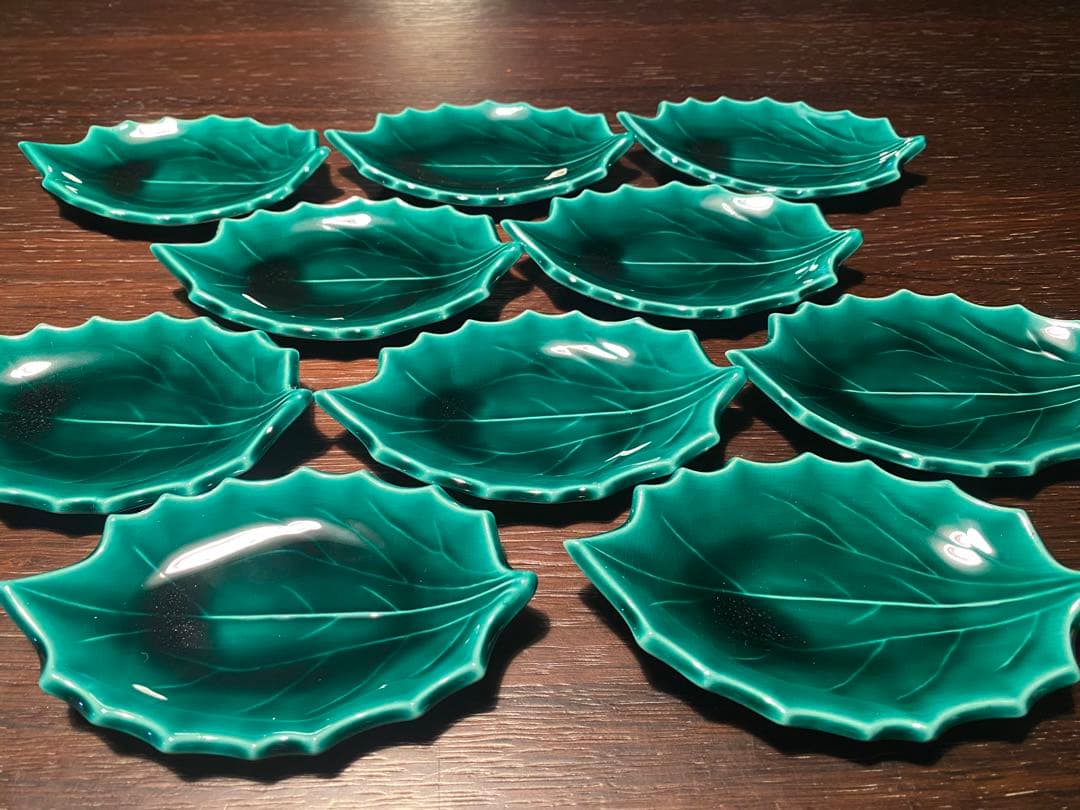 柊木緑交趾小皿10枚 京焼 京焼・清水焼の通販ならコトポッター