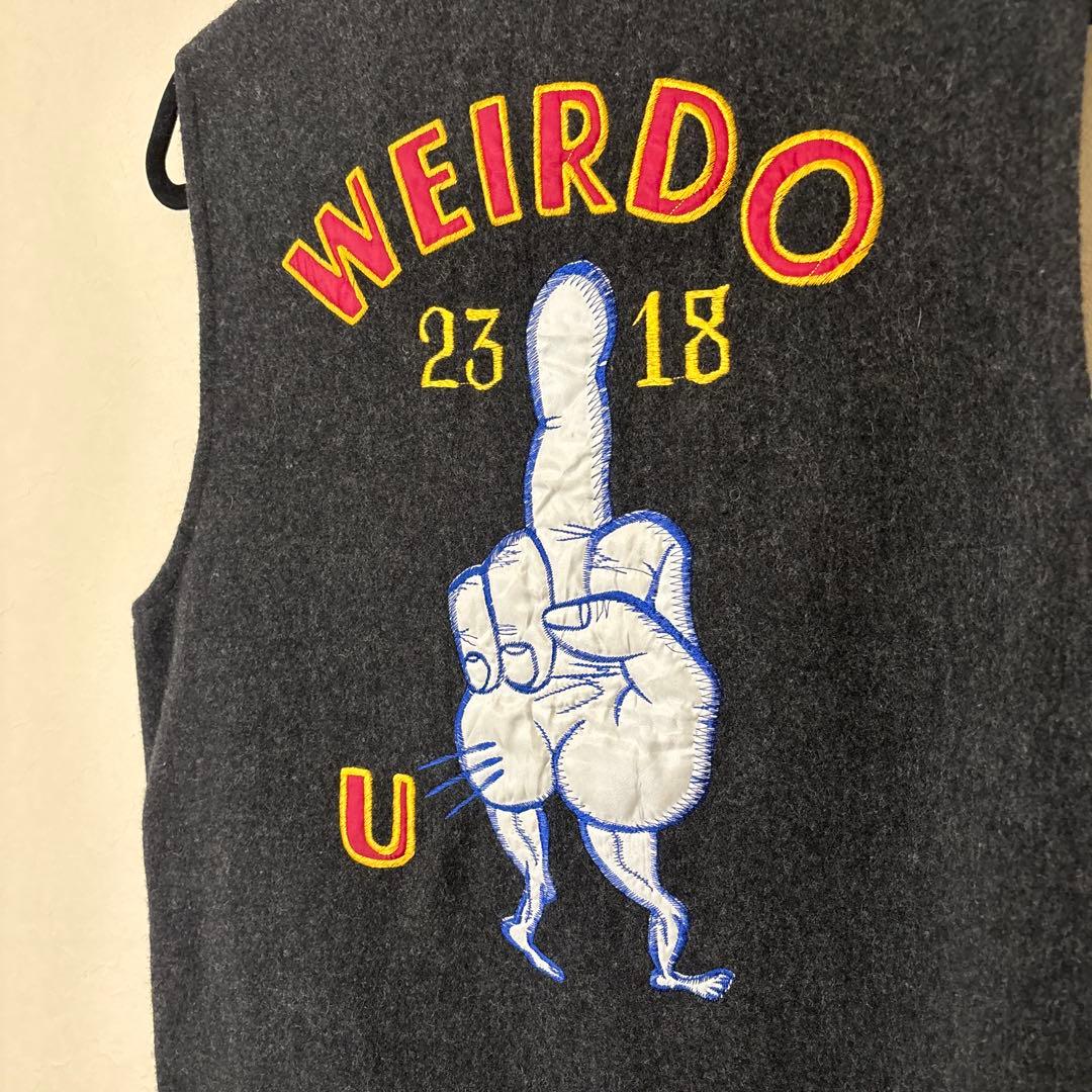 美品 Weirdo FUCK U VEST（ファックユー ベスト） ウールベスト