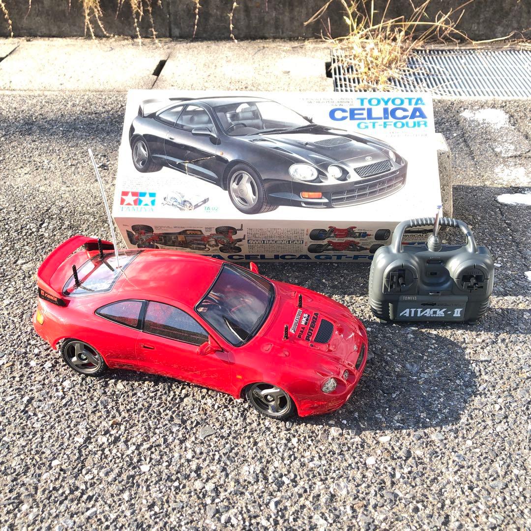 タミヤ トヨタ セリカ GT-FOUR 1/10 RCカー プロポ付 走行可能 1/10RC トヨタ セリカ GT-FOUR (ST205) (TT-02シャーシ): RCモデル