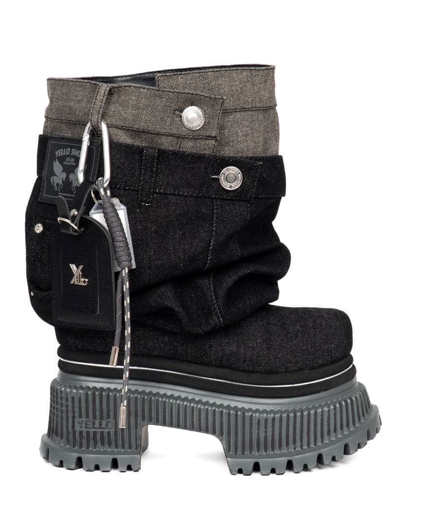 YELLO GIO PLATFORM SHORT BOOTS イエローブーツ M - メルカリ